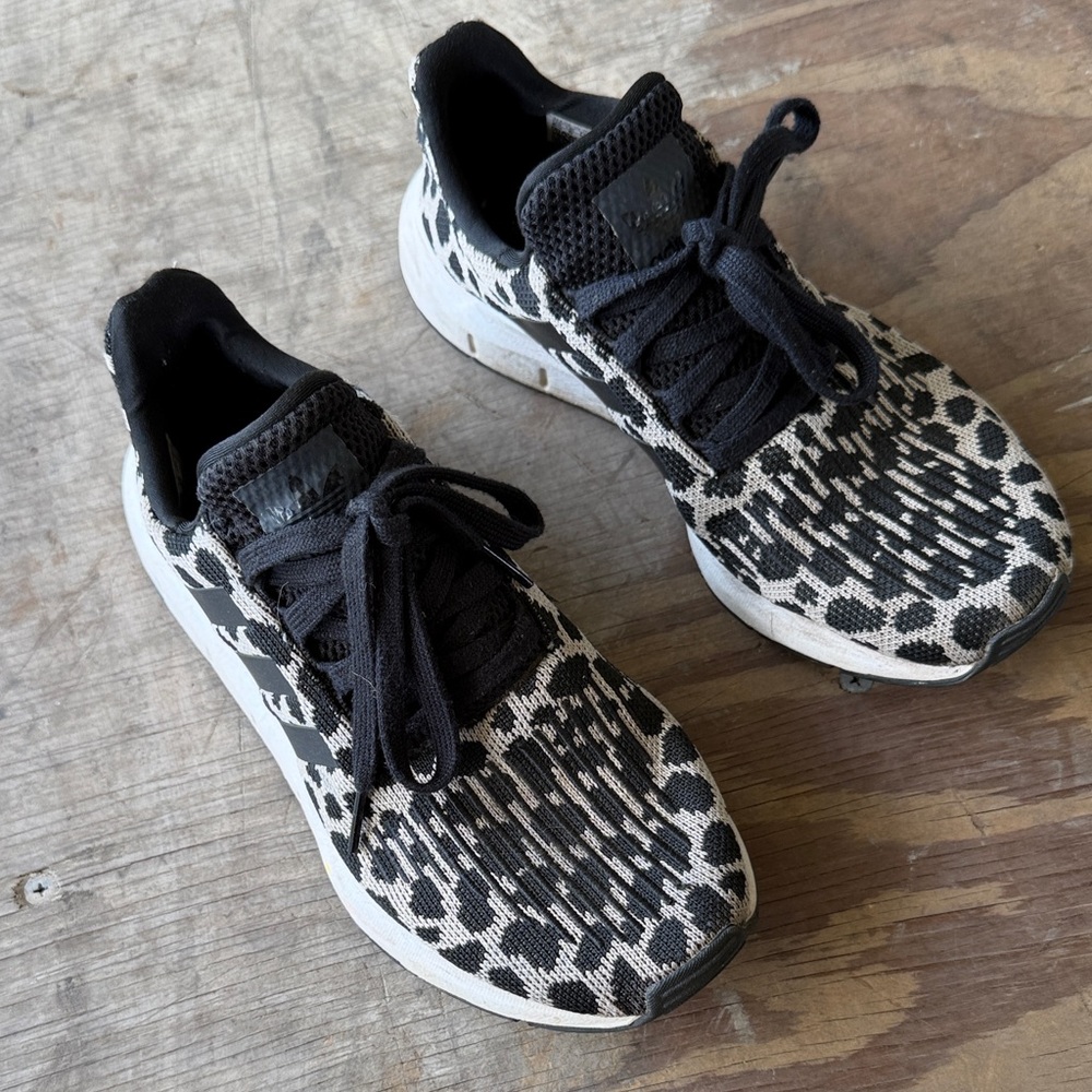 adidas Women's Black and White Athletic Sneakers